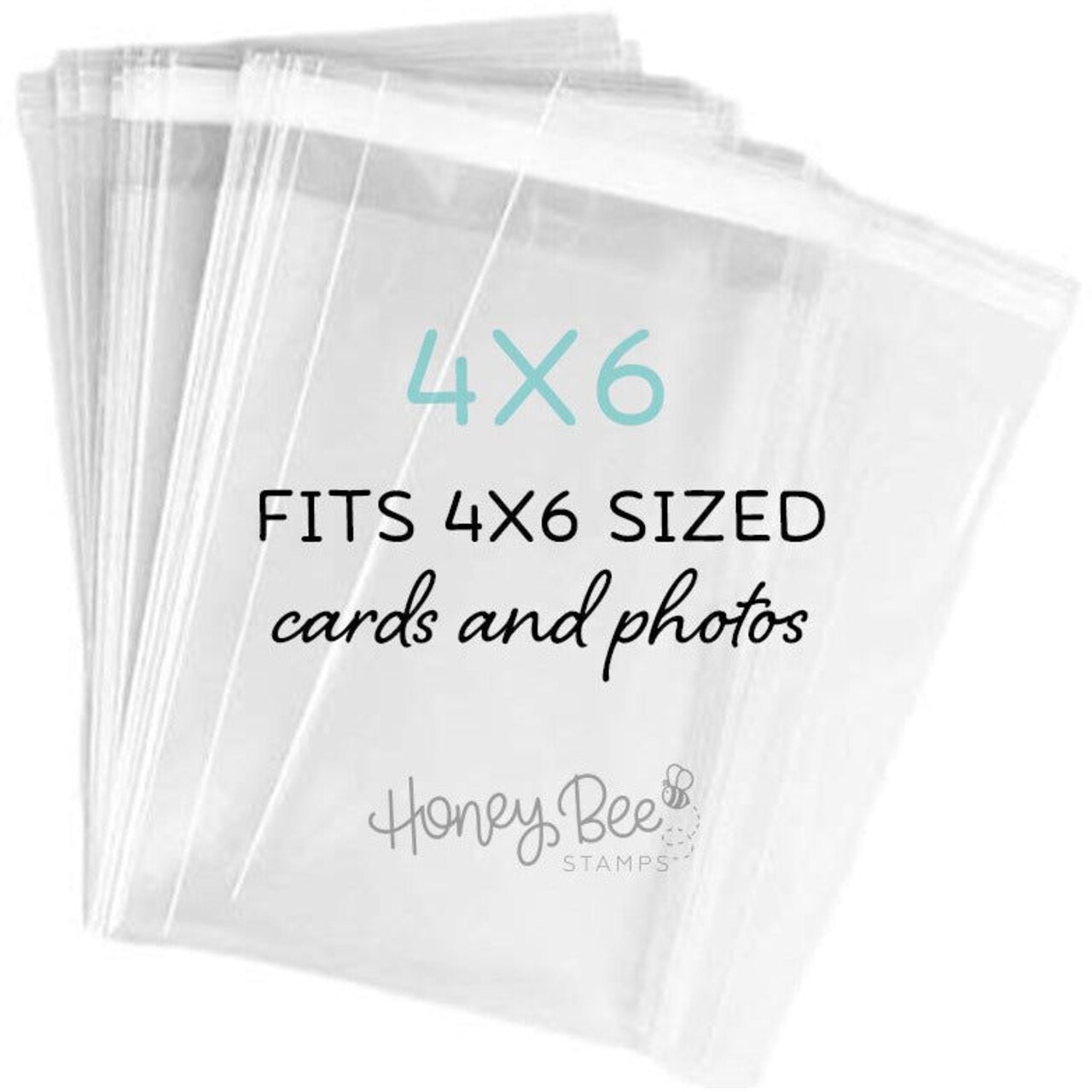 4"x6" Crystal Clear Cello Bags 100 Pk For Cards, Projects and Treats 4 1/4" x 6 1/8"
